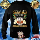 Full Of Christmas Spirit Bourbon Christmas Drinking Shirt Sweater