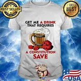 Get me a drink that requires a constitution save shirt