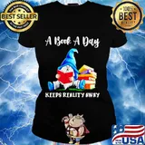 Gnomes a book a day keeps reality away s Ladies tee