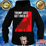 Goat trump lost get over it bye loser biden harris won 2020 s Hoodie