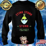 Grinch mask stink stank stunk 2020 merry quarantine christmas s Sweater