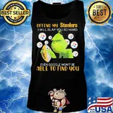 Grinch offend my pittsburgh steelers i will slap you so hard even google won't be able to find you s Tank top