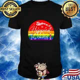 Happiest season lesbian gay lgbtq christmas vintage retro shirt