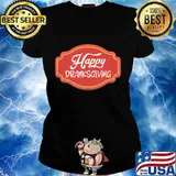 Happy dranksgiving logo vintage s Ladies tee