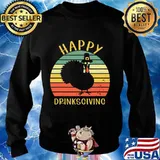 Happy drinksgiving dranksgiving turkey thanksgiving vintage retro s Sweater