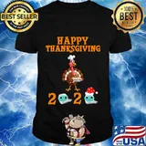 Happy thanksgiving 2020 turkey face mask quarantine shirt