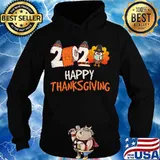 Happy thanksgiving 2020 turkey wearing mask s Hoodie