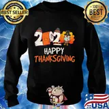 Happy thanksgiving 2020 turkey wearing mask s Sweater