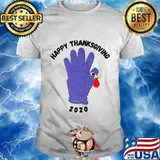 Happy Thanksgiving Turkey 2020 Blue Turkey Glove Shirt