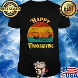 Happy Thanksgiving Turkey Roasted Vintage Shirt