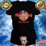 Hard rock cafe hill valley s Ladies tee