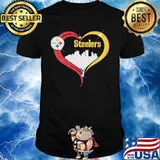 Heart Red Gold Steelers City Shirt