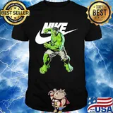 Hero hulk nike logo shirt
