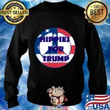 Hippies For Trump Amrican Flag Shirt Sweater