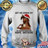 Horse christmas let me check my giveashitometer nope nothing s Sweater