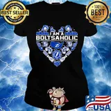 I am a bolt holic tampa bay lightning heart s Ladies tee
