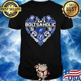 I am a bolt holic tampa bay lightning heart shirt