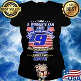 I am a winter's can i say god bless america 9 american flag s Ladies tee