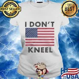 I don't kneel american flag s Ladies tee