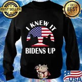 I knew it bidens up pro biden 2020 american flag election s Sweater