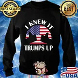 I knew it trumps up pro trump 2020 american flag election s Sweater