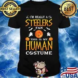 I'm really a pittsburgh steelers fan this is my human costume halloween shirt