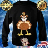 I'm Thankful Thanksgiving Turkey Wearing Mask Shirt Sweater