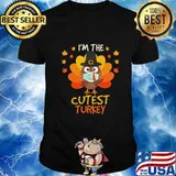 I'm the cutest turkey happy thanksgiving 2020 face mask shirt