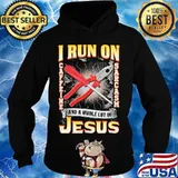 I run on caffeine sarcasm and a whole lot of jesus s Hoodie