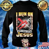 I run on caffeine sarcasm and a whole lot of jesus s Sweater