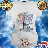 I see skies of blue and clouds of white the bright blessed day tree s Ladies tee