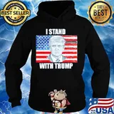 I stand with trump american flag s Hoodie