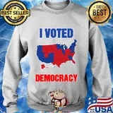 I voted democracy democrats election s Sweater