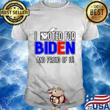 I voted for biden 2020 patriotic trump patriot democrat shirt