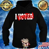 I Voted Vomited Political Election Shirt Hoodie