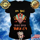 I’m the cool dad turkey group matching family costume thanksgiving day s Ladies tee