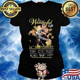 It's a wonderful life 74th anniversary 1946 2020 thank you for the memories signatures s Ladies tee