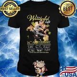 It's a wonderful life 74th anniversary 1946 2020 thank you for the memories signatures shirt