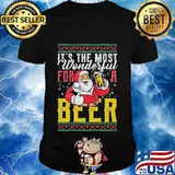 It’s The Most Wonderful Time For A Beer Christmas Santa Beer Shirt