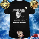 James bond 007 sean connery 1930 2020 thank you for the memories signature shirt
