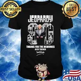 Jeopardy 80 thanks for the memories alex trebek signature shirt