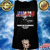 Jeopardy thanks for the memories alex trebek 1940 2020 signature s Tank top