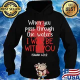 Jesus when you pass through the waters i will be with you isaiah s Hoodie