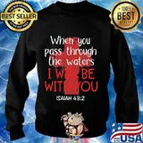 Jesus when you pass through the waters i will be with you isaiah s Sweater