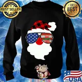 Joe biden 2020 american flag aviator sunglasses santa xmas s Sweater