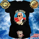 Joe biden 46 elected joe biden president 46th vintage 2020 s Ladies tee