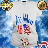 Joe biden 46 president american flag 2020 s Ladies tee