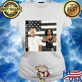Joe biden and kamala harris outkast stankonia american flag s Ladies tee