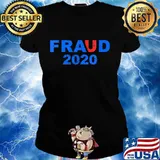 Joe biden election fraud 2020 pro trump maga s Ladies tee