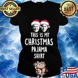 Joe biden harris christmas santa this is my pajama s Ladies tee